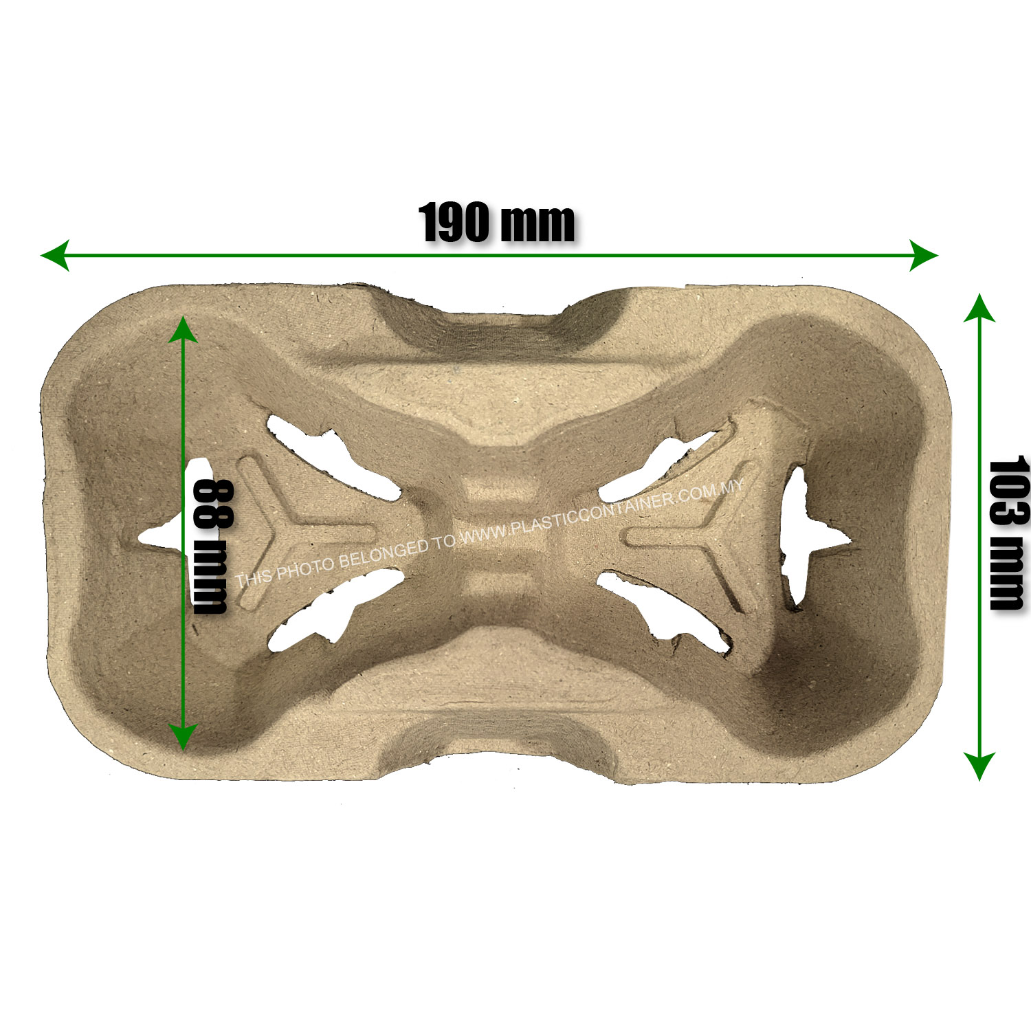 2 holes cup tray