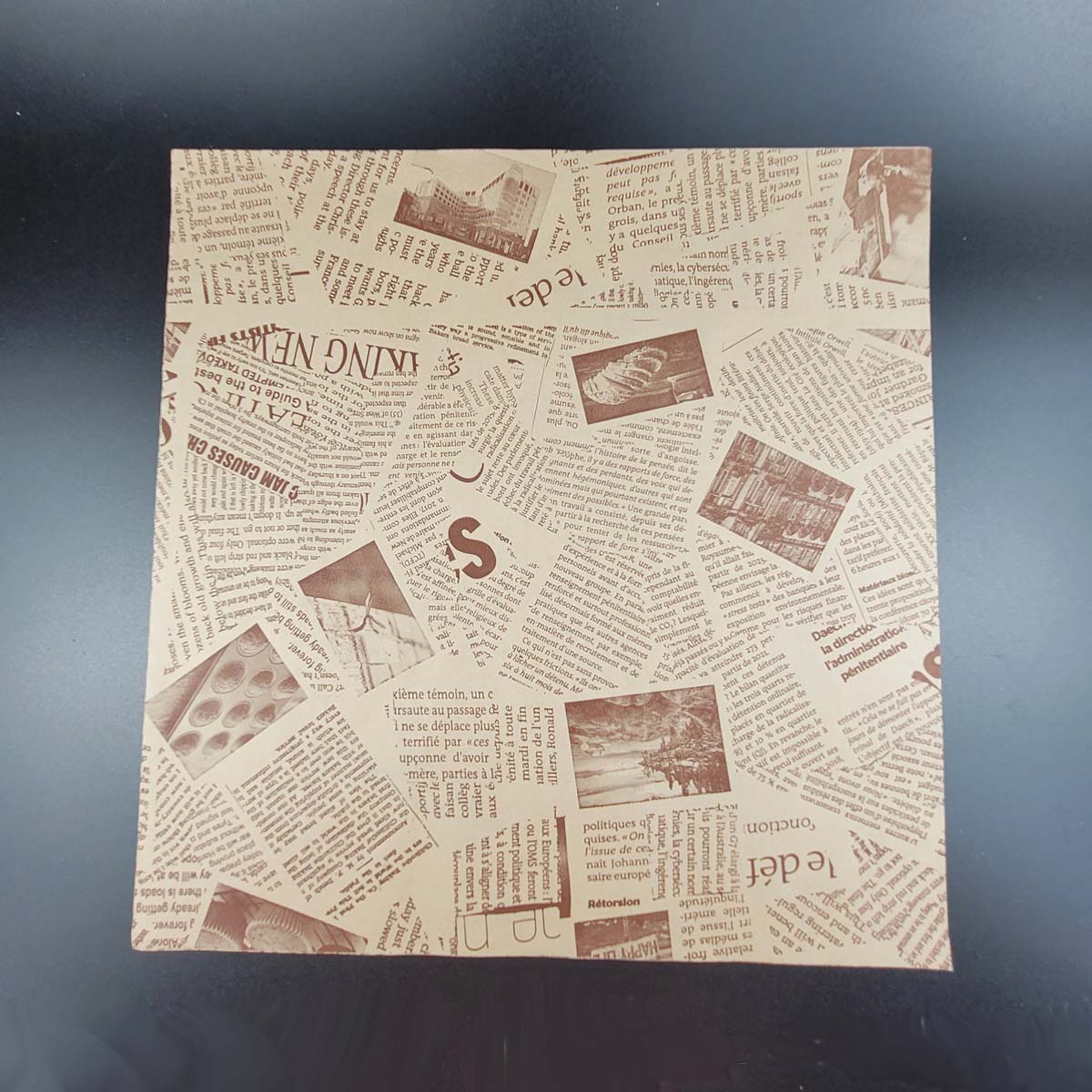 newsprint burger paper