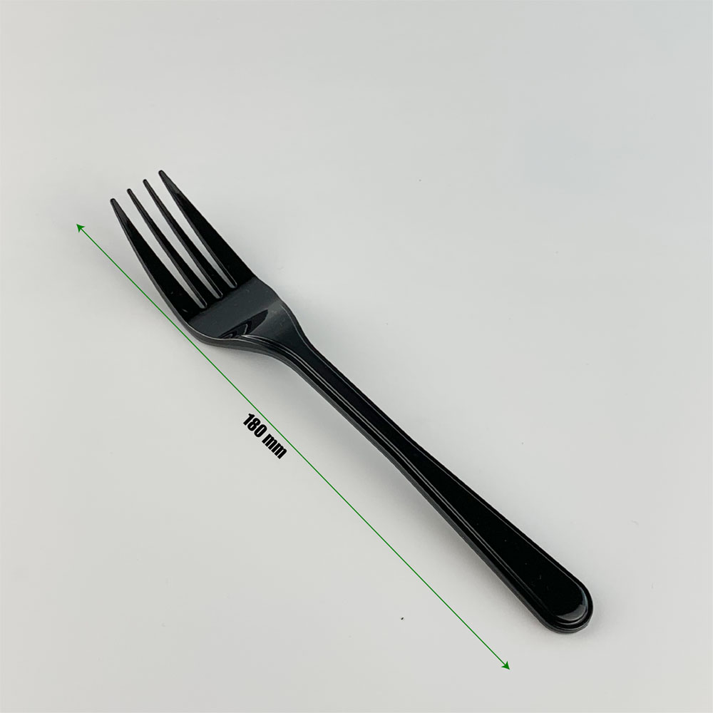 fork 7 inch black