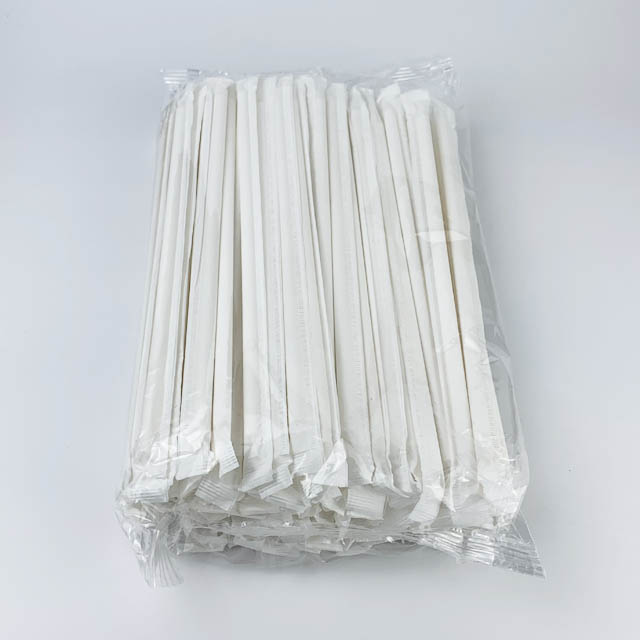 paper straw white color