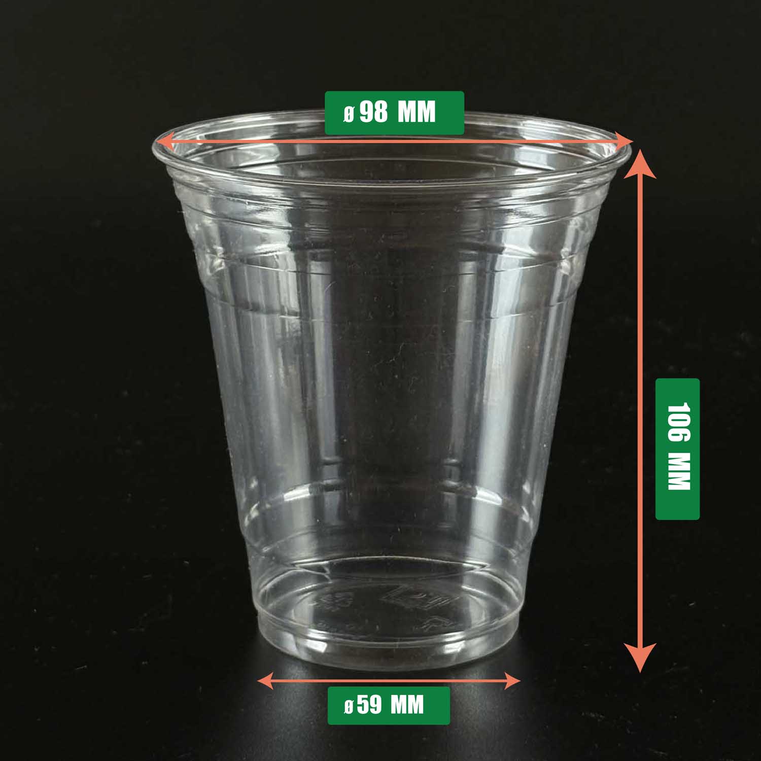 pet clear cup 14 oz