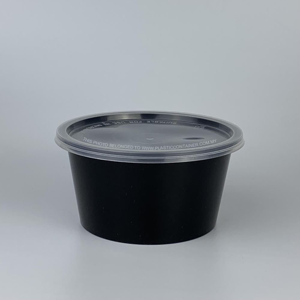 black round container