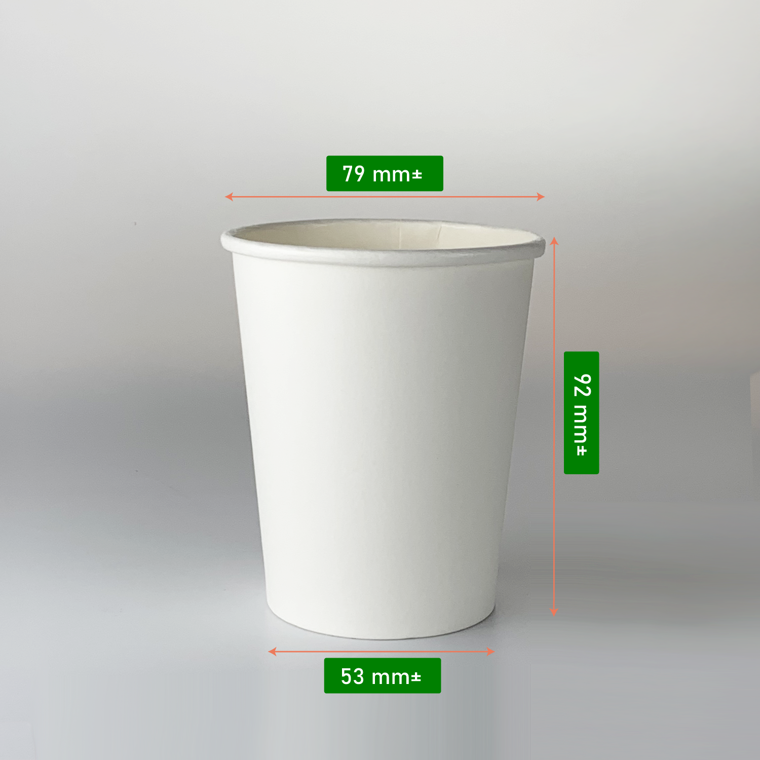 single wall white cup 8oz