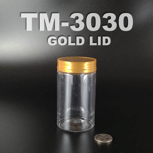 pet bottle 300ml with gold lid