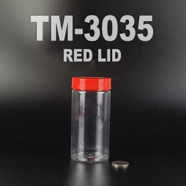 pet bottle 350ml with red lid