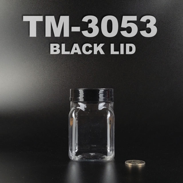 pet BOTTLE 300ml with black lid