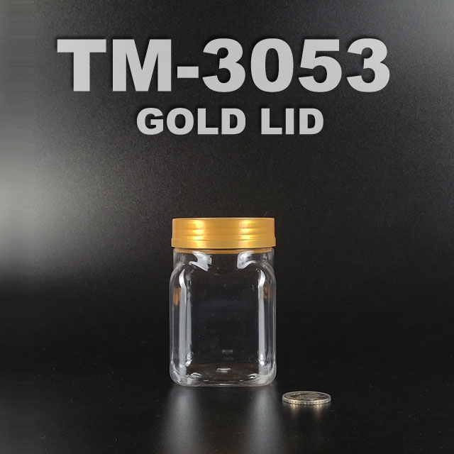 pet bottle 300ml with gold lid