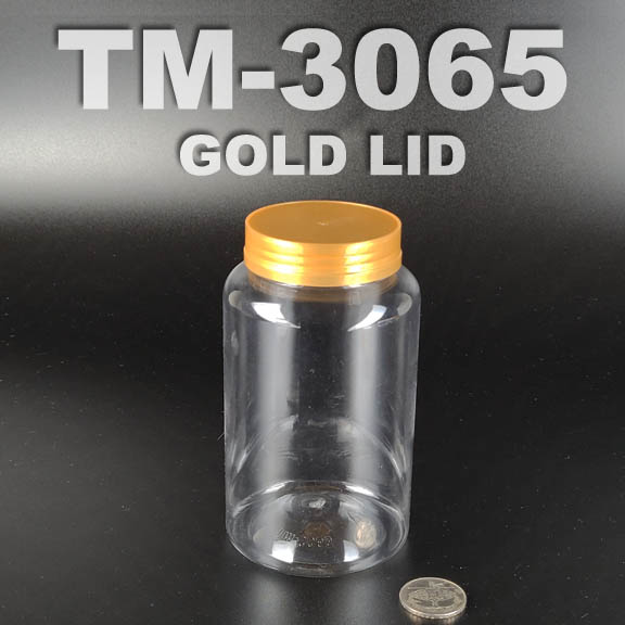 pet JAR 650ml with gold lid