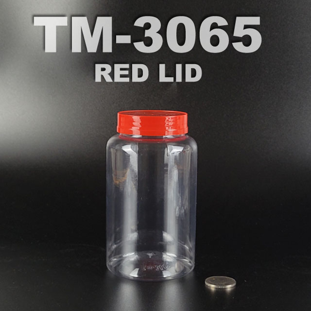 pet bottle 650ml with red lid