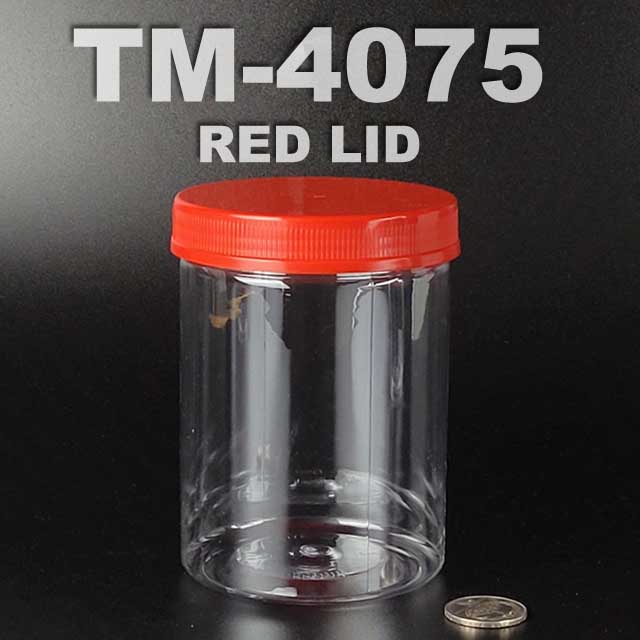 PET BOTTLE 750ml with red lid